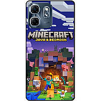 Силіконовий чохол бампер для Infinix Hot 50i (X6531B) з картинкою Майнкрафт Minecraft