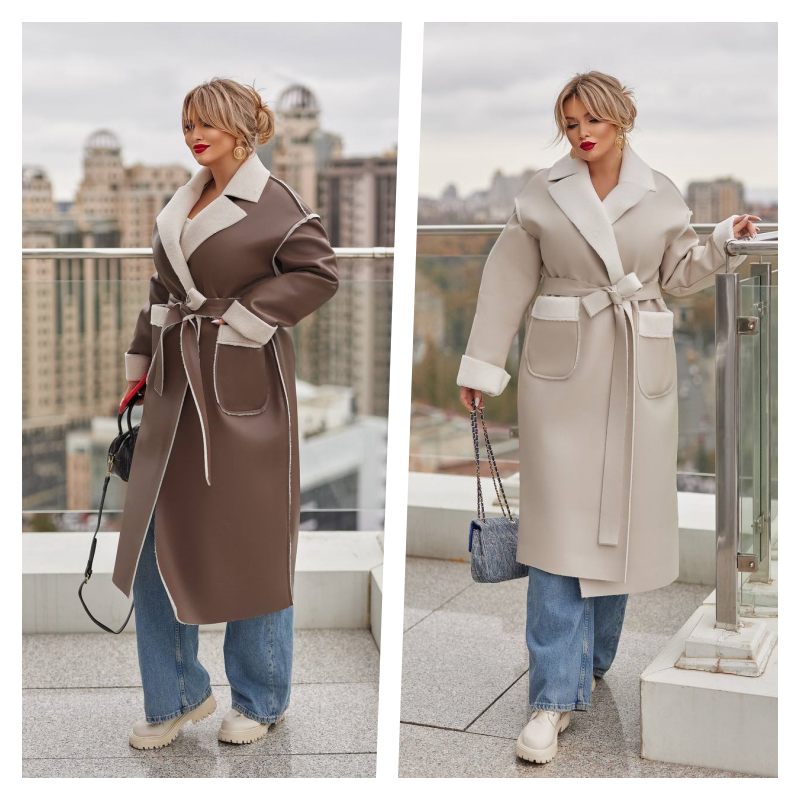 Жіноча дублянка екошкіра