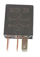 Реле автомобільне, нормально відкрите, DC 12V, 30A - 4 контакати