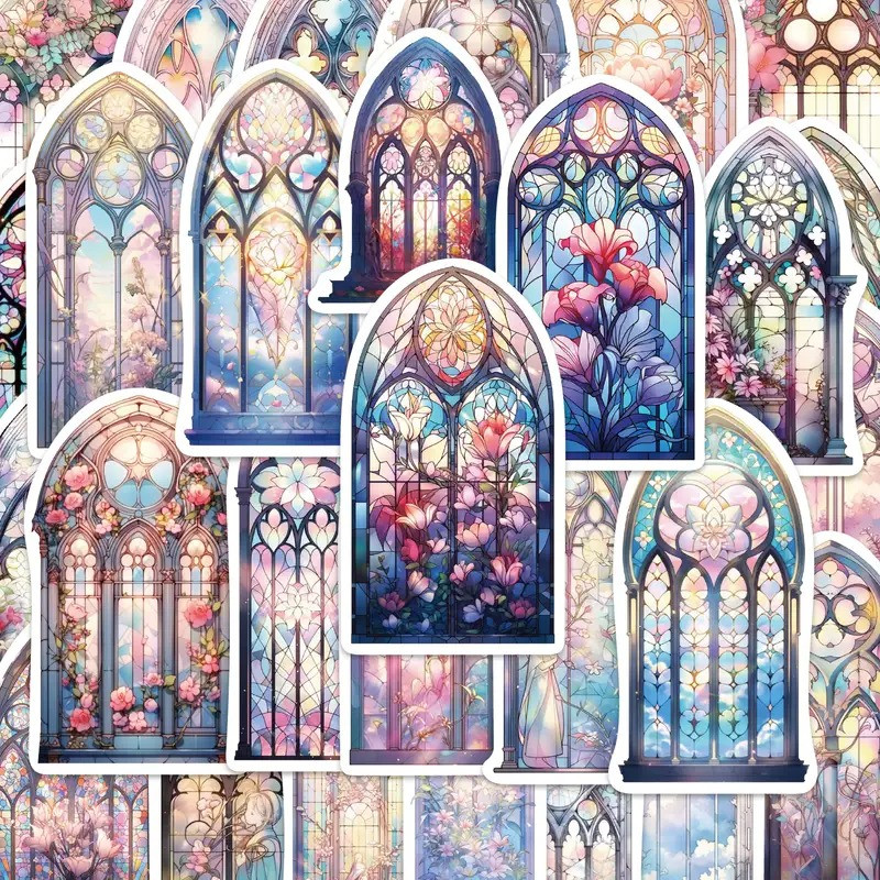 Самоклеючі наклейки з ПВХ для ноутбуків, телефонів, планшетів та інших гаджетів 50 шт. яскраві дизайни, фото 1