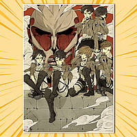 Плакат А3 Аніме Attack on Titan / Атака Титанів 002