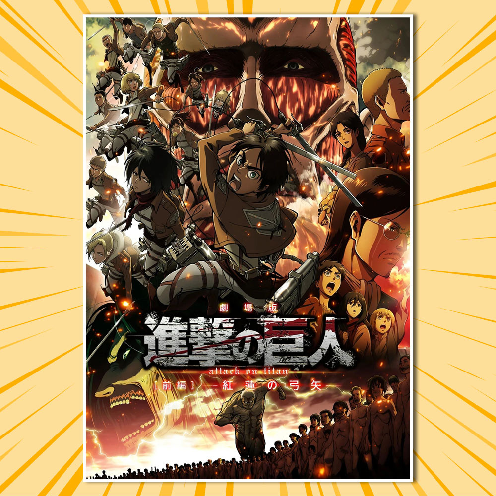 Плакат А3 Аніме Attack on Titan / Атака Титанів 003