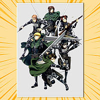 Плакат А3 Аніме Attack on Titan / Атака Титанів 007