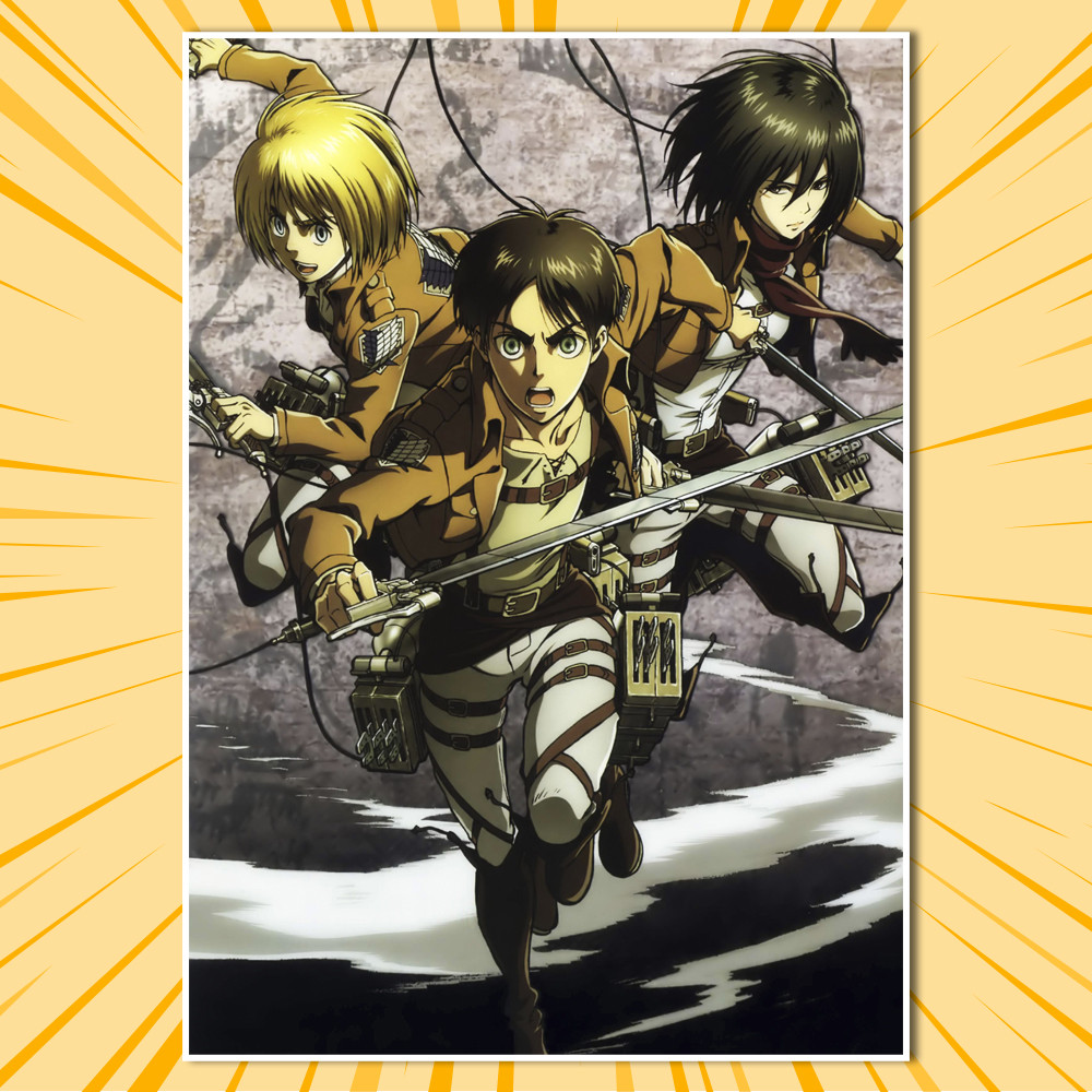 Плакат А3 Аніме Attack on Titan / Атака Титанів 008