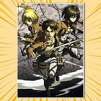 Плакат А3 Аніме Attack on Titan / Атака Титанів 008