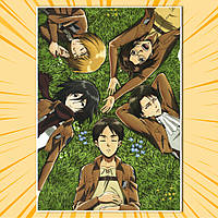 Плакат А3 Аніме Attack on Titan / Атака Титанів 012