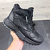 Чоловічі зимові шкіряні черевики, кросівки з натуральної шкіри чорні на хутрі для чоловіків на зиму, розмір 40 41 42 43 44 45, фото 3