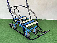 Санки со складной ручкой "Мрия" на колесах