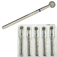 Фреза з алмазним напиленням ВладМиВа В2 Куля 5,0мм синя