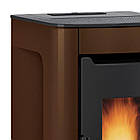 Пелетна піч для повітряного опалення будинку NORDICA Sabry bronze — 7 кВт, фото 2