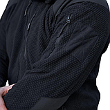 Флісовая кофта вафелька SHARK SKIN чорна, фото 3