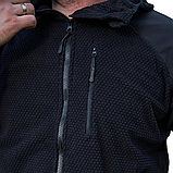 Флісовая кофта вафелька SHARK SKIN чорна, фото 9