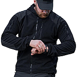 Флісовая кофта вафелька SHARK SKIN чорна, фото 6