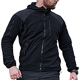 Флісовая кофта вафелька SHARK SKIN чорна, фото 7