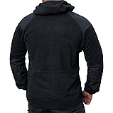 Флісовая кофта вафелька SHARK SKIN чорна, фото 8