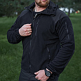 Флісовая кофта вафелька SHARK SKIN чорна, фото 10