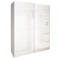 Сучасна велика біла шафа купе 250 см дводверна розсувна для одягу в спальню Імперія Миро-Марк