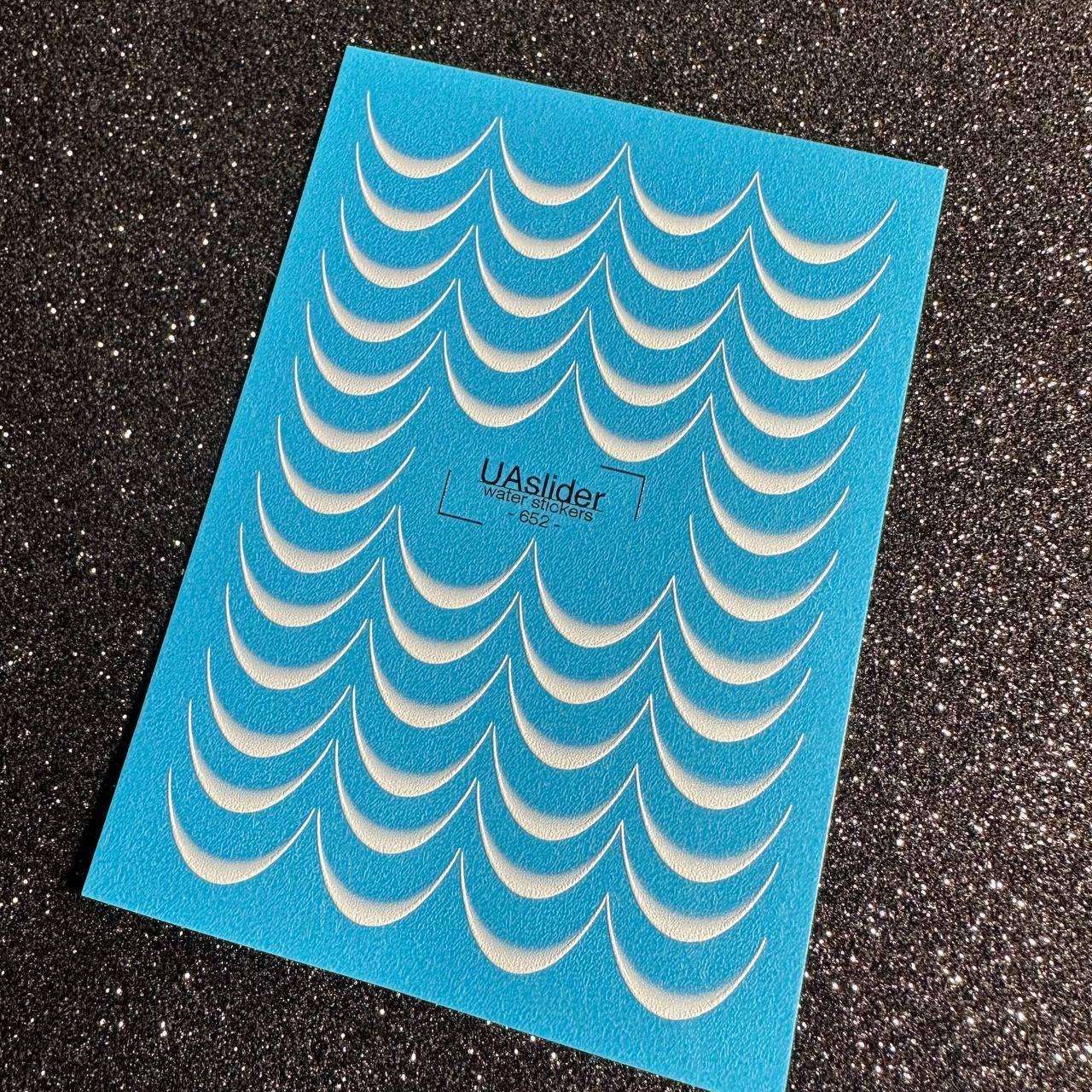 Наклейки водні для дизайну нігтів 652