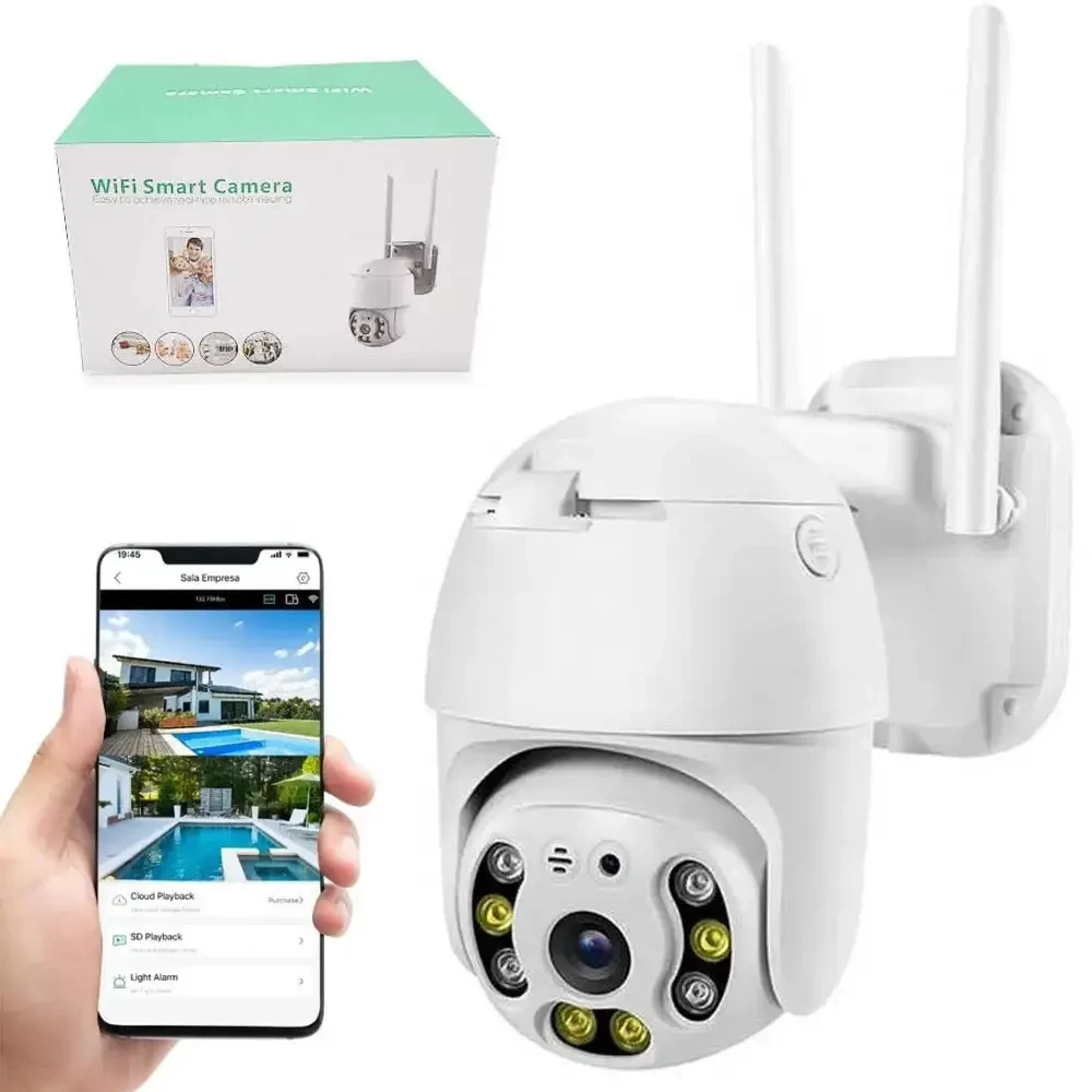 Вулична IP-камера відеоспостереження WIFI Smart Camera, поворотна з датчиком руху WSCY-8-White, фото 1