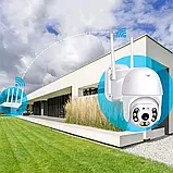 Вулична IP-камера відеоспостереження WIFI Smart Camera, поворотна з датчиком руху WSCY-8-White, фото 5