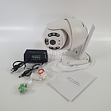 Вулична IP-камера відеоспостереження WIFI Smart Camera, поворотна з датчиком руху WSCY-8-White, фото 4