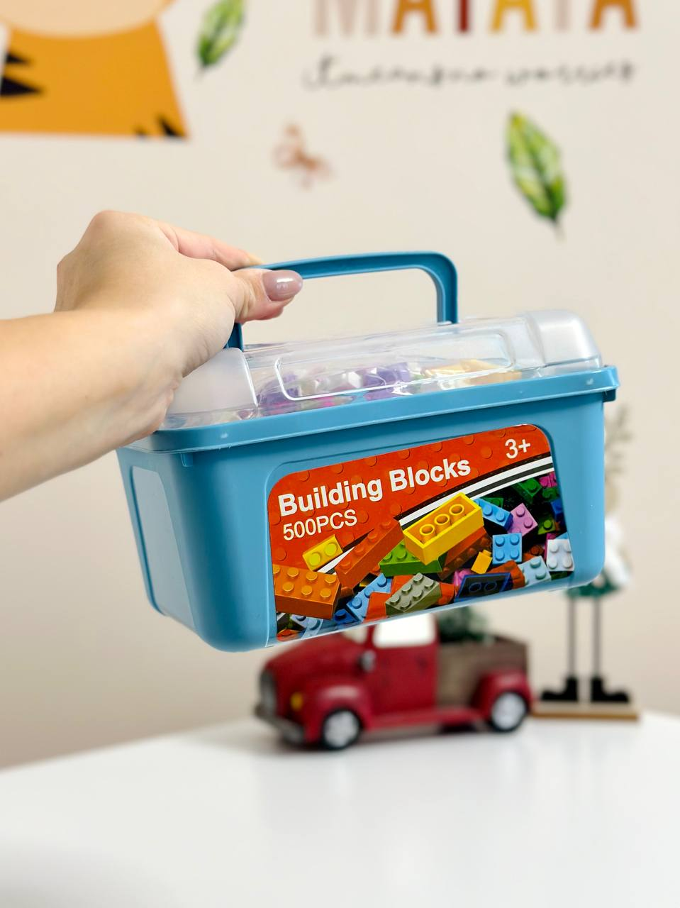 Конструктор лего 100800B-1 на 500 деталей, у блакитному боксі, фото 1