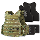 Бронежилет Militex Modular X-1 з балістичним пакетом, клас захисту 1 (розширена зона захисту) Multicam