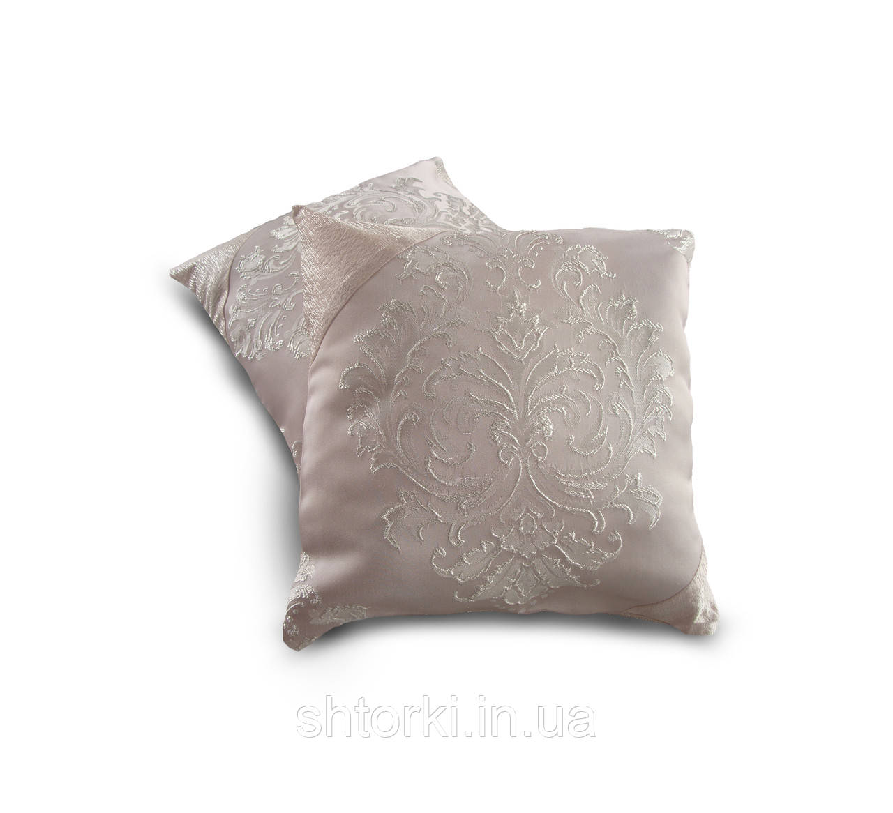 Комплект декоративних подушок Firanka Damask 35х35 2шт пудрові (п_0416)