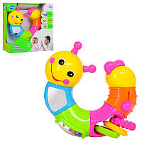 Брязкальце в ручку тріскачка Гусеница JT 9182