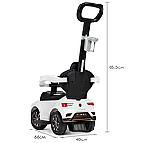 Каталка-толокар Metr+ 651-1 Білий 2 в 1, фото 6