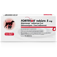Фортекор 5 мг для собак 5-20 кг і котів 2,5-10 кг Novartis