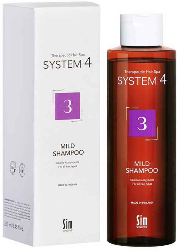 Шампунь для профілактичного застосування для всіх типів волосся Mild Shampoo No3 System 4, 250 мл, фото 1