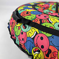 Тюбінг Смайли Оксфорд 100 см Плюшка для катання по снігу Тюбінг для дітей