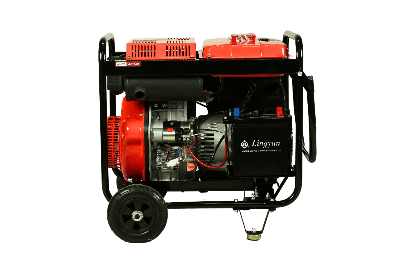 Генератор Дизельний +ручки+колеса 7.0-7,5 кВт BS9500XE, обмотка мідь