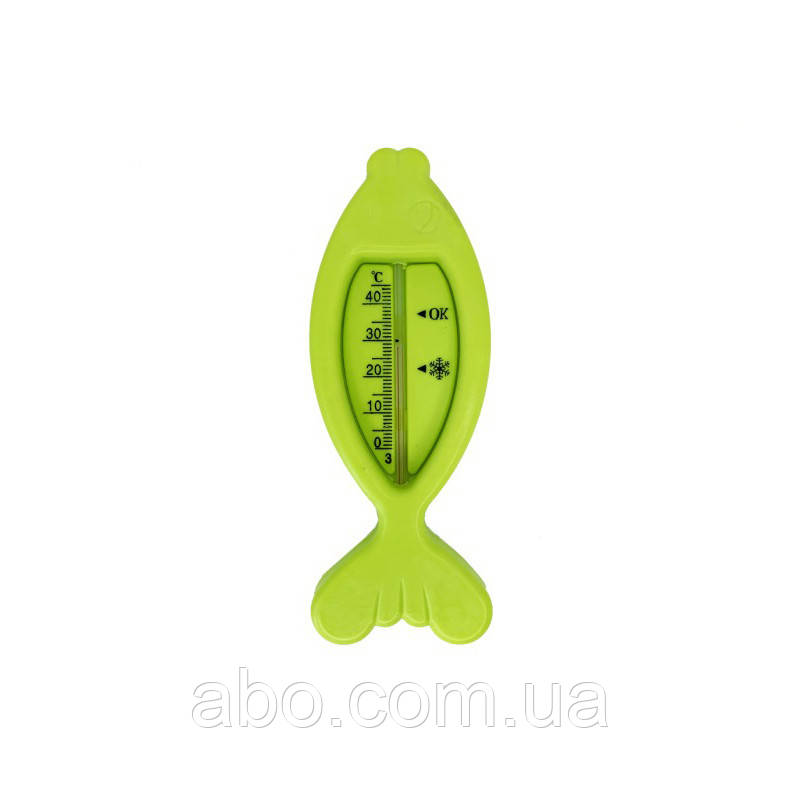 Іграшка-термометр для ванної "Рибка" MGZ-1100(Light-Green) салатовий, фото 1