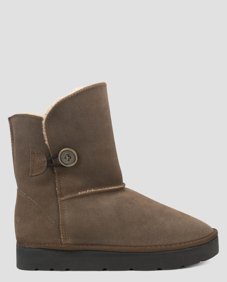 Уги жіночі коричневі натуральна замша Україна Inblu — розмір 37 (23,5 см) (модель: InbDR-3JZBrown), фото 1