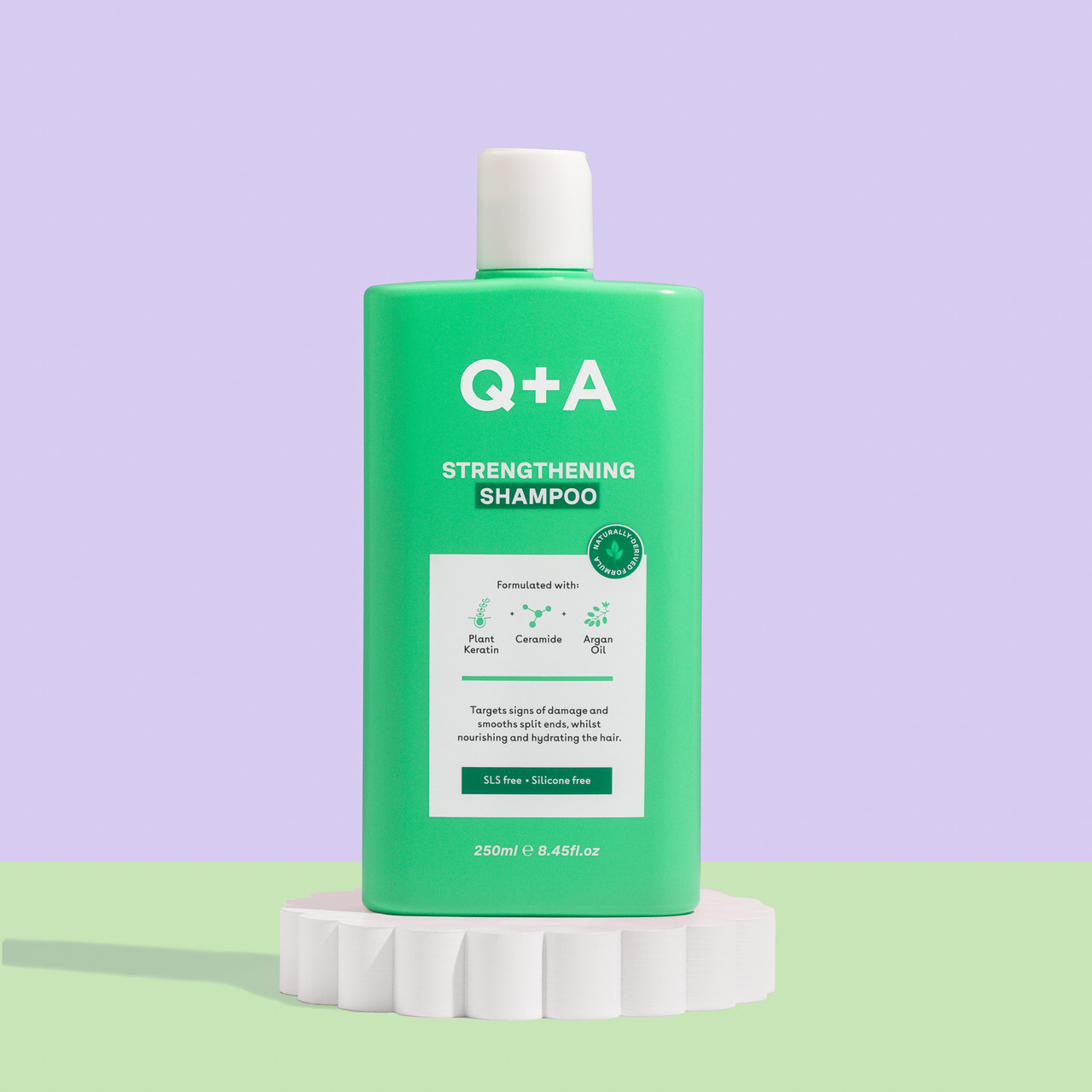 Шампунь для укріплення та покращення росту Q+A Strengthening Shampoo