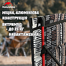 Розкладний стіл Naturehike FT-07, складаний столик до 25 кг, стіл для риболовлі, складаний столик чорний, фото 4
