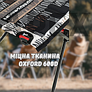 Розкладний стіл Naturehike FT-07, складаний столик до 25 кг, стіл для риболовлі, складаний столик чорний, фото 5
