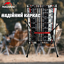 Розкладний стіл Naturehike FT-07, складаний столик до 25 кг, стіл для риболовлі, складаний столик чорний, фото 8