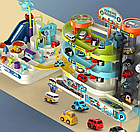 Гараж паркування дитяче багаторівневе з машинками 54х27х12 см, фото 6