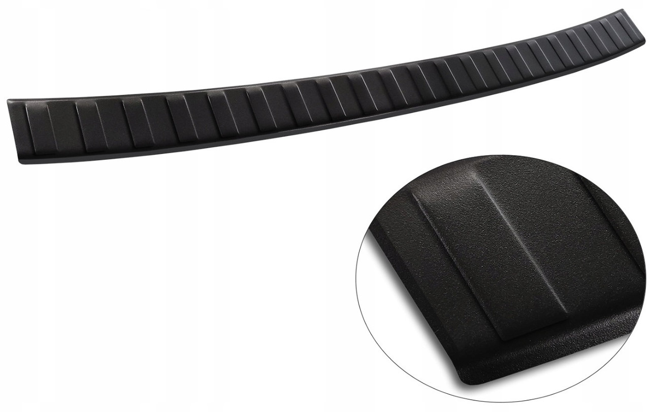 Захисна накладка на задній бампер для BMW X1 F48 2015-2020, LIFT 2020+ /BLACK MAT нерж.сталь/