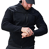 Флісовая кофта форменна Polartec чорна для поліції та охорони, фото 3