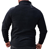 Флісовая кофта форменна Polartec чорна для поліції та охорони, фото 5