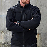 Флісовая кофта форменна Polartec чорна для поліції та охорони, фото 8