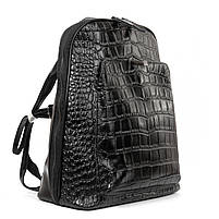 Жіночий шкіряний рюкзак 8628 black. Купити жіночі рюкзаки гуртом із натуральної шкіри в Україні, фото 2