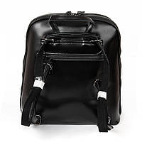 Жіночий шкіряний рюкзак 8628 black. Купити жіночі рюкзаки гуртом із натуральної шкіри в Україні, фото 3