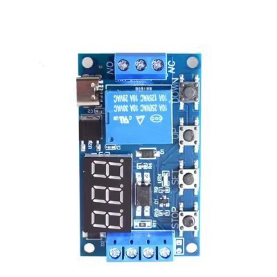 Таймер, регулятор затримки часу 6-30В 0,1сек-999хв AC/250В/5А DC/30В/5А з підтримкою циклу, TYPE-C