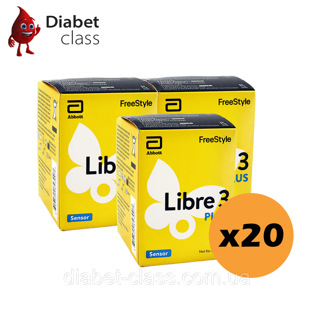 Сенсор FreeStyle Libre 3 Plus (Фристайл Либре 3 Плюс) 20 уп.