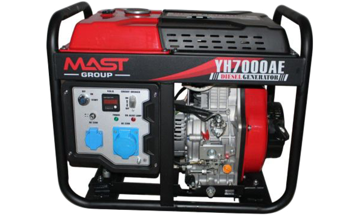 Дизельный генератор MAST GROUP YH7000AE на 5 квт с электростартером ...